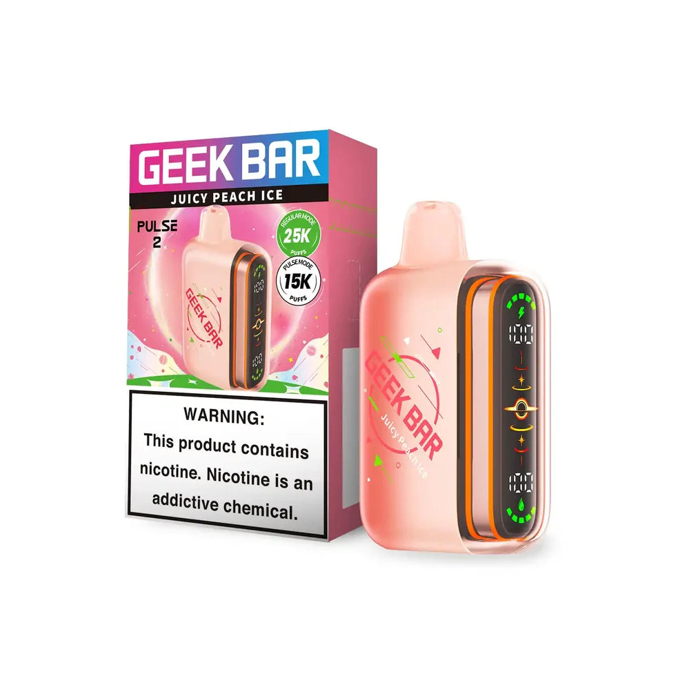 Juice Peach Ice Disposable Vape - Geek Bar Pulse 2 25K